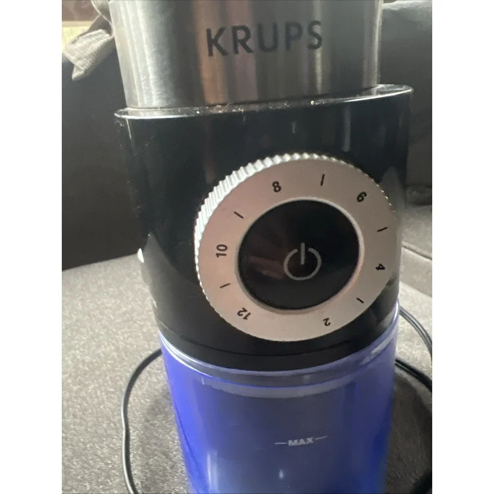 Krups GX550850 Burr Coffee Grinder - Black Tested Working